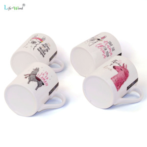 Compra popular <span class=keywords><strong>a</strong></span> granel diseño popular de la llama de las tazas grandes dentro de la taza de café de cerámica rosada para el reg - Product Image 3