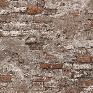Carta da Parati Decorativa per Ristoranti <span class=keywords><strong>a</strong></span> <span class=keywords><strong>Tema</strong></span> con Motivo <span class=keywords><strong>a</strong></span> Mattoni Grezzi Effetto Muro di Calce 3D in Stile Rustico Moderno - Product Image 6