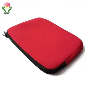 Sarung tas komputer laptop neoprene merah promosi kustom untuk murid