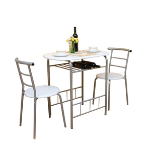 Service de Table petit déjeuner et 2 toaks, ensemble de Table à manger en métal - Product Image 1