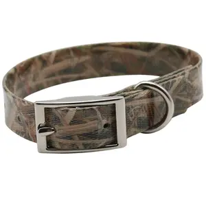 Impermeable Collier Chien De Chasse Tpu Coated Nylon Camouflage Dog Collar Xl Size For Pets Breakaway And Personalized