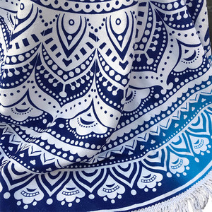 Pero circular OEM personalizado impreso Mandala de microfibra de hawaii ronda <span class=keywords><strong>Toalla</strong></span> de <span class=keywords><strong>playa</strong></span> <span class=keywords><strong>con</strong></span> borla - Product Image 5