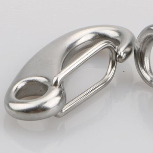 70MM 304 Thuyền Marine Thép Không Gỉ Hình Dạng Trứng Mùa Xuân Snap Hook Clip Nhanh Chóng Liên Kết Carabiner Khóa Mắt Vòng Đeo Tay - Product Image 3
