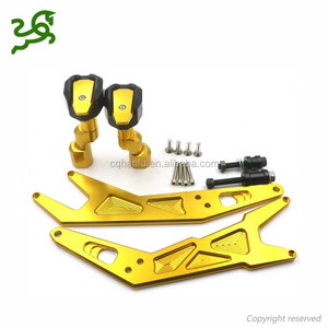 Pare-chocs en caoutchouc pour moto, cadre en aluminium CNC, résistant aux chocs, ninja 300 EX250 2013 — 2015, 1 pièce - Product Image 4