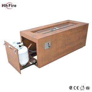 Vente chaude <span class=keywords><strong>Bon</strong></span> Prix Jardin En Plein Air En Acier Corten En Métal Tableau Gaz <span class=keywords><strong>Fire</strong></span> Pit - Product Image 2
