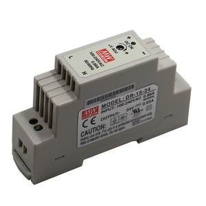 MeanWell 15W 120VAC bis 24VDC Klasse 2 DIN-Schienennetzteil <span class=keywords><strong>DR</strong></span>-15-24 - Product Image 1