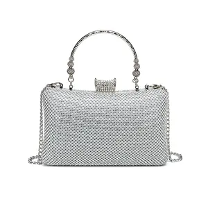 Female evening clutch ladies shoulder crossbody bag Party crystals Stone clutch bag evening