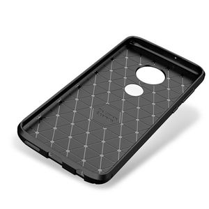 A prueba de golpes a prueba de <span class=keywords><strong>fibra</strong></span> de carbono de la caja del Gel del TPU caso para Moto E6 volver cubierta del teléfono - Product Image 2