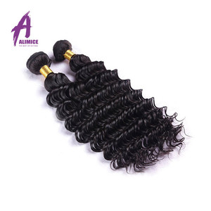 No enredo ninguÌ n vertimiento pelo virginal suave extensiones bruto pelo Malasio de la onda profunda - Product Image 2
