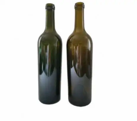 Commercio all'ingrosso cantina Champagne 750 di vino rosso Botella de vino rojo Garrafa de vinho vermelho verde scuro bottiglia di vetro