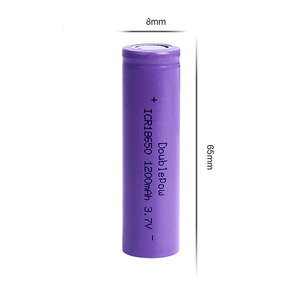 High quality lithium battery 3,7 V 1200 mAh Li ion 18650 battery wholesale - Product Image 3