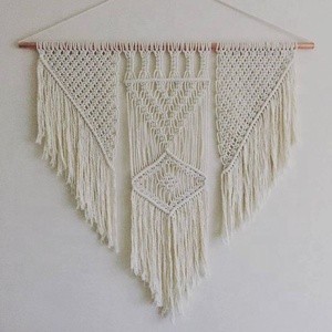 Nordique bohème macramé tenture murale à la main uni coton tissu gland nouveau Design Style décor à la maison Amazon Etsy boîte-cadeau emballé - Product Image 6