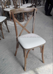 <span class=keywords><strong>Location</strong></span> de chaises en bois avec dossier croisé pour l'extérieur de mariage de style campagnard - Product Image 3
