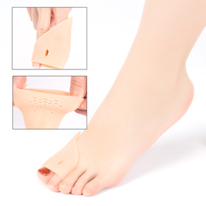 Manchon de Gel en Silicone, 1 paire, protecteur d'<span class=keywords><strong>hallux</strong></span> <span class=keywords><strong>Valgus</strong></span>, orthopédique, séparateur d'orteils, chaussettes à <span class=keywords><strong>semelles</strong></span> - Product Image 2