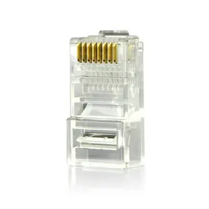 للماء Cat5e Cat6 RJ45 موصِّل إيثرنت 8P8C