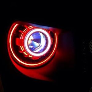 Jeep Wrangler Jeep 4X4 faros HID con el diablo Ojo de demonio Angel LED Halo <span class=keywords><strong>ojos</strong></span> - Product Image 3