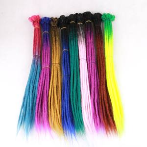 Hơn 90 màu sắc 20 "22" tổng hợp dreadlock Bím Tóc Crochet locs handmade <span class=keywords><strong>dreadlocks</strong></span> phần mở rộng tóc - Product Image 1