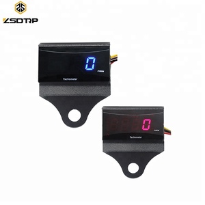 LCD RPM tacómetro medidor indicador para CB CBR GSXR YZF Motor de carreras de taquicardia ventricular hora metro - Product Image 1