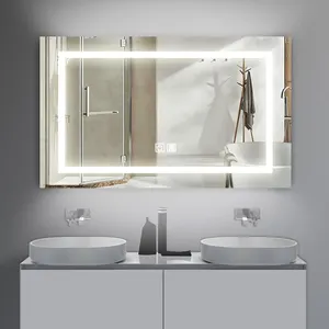 KAHO Hotel Lighted Bathroom Make Up Mirror Wall Mounted Led Mirror