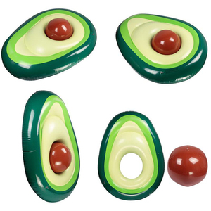 Wholesale Giant Inflatable PVC <strong>Avocado</strong> <strong>Pool</strong> <strong>Float</strong> with Ball - Product Image 4