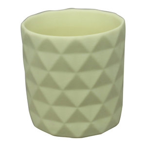 Color brillante artículo del regalo de vacaciones en relieve de la superficie de cerámica mini jardín olla planta - Product Image 3