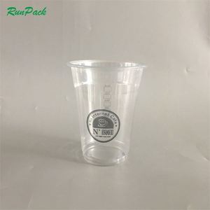 Fábrica de <span class=keywords><strong>China</strong></span> de <span class=keywords><strong>comida</strong></span> rápida de embalaje de impresión de taza de plástico de 300 Ml con tapa - Product Image 3