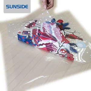 Die cut limpar transparente adesivo removível, etiqueta do vinil