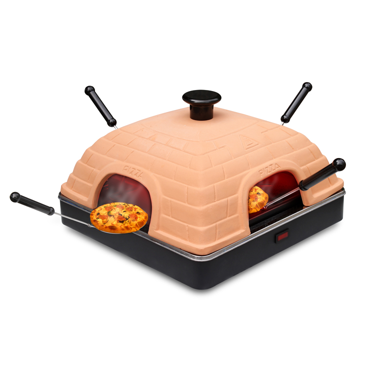 Домашний квадратный терракотовый кирпич на 4 персоны, печь для приготовления пиццы