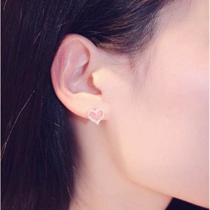 <strong>Small</strong> <strong>Stud</strong> <strong>Earrings</strong> for Women Jewelry Romantic Bijouterie Heart Brincos Bridal Wedding Engagement CLASSIC Party <strong>Earrings</strong> Zircon - Product Image 5
