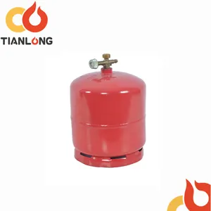3 KG Hydraulische gas container/sferische tank/camping lpg cilinder met brander/fornuis/kachel
