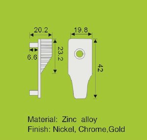 Support mural ovale 15 mm en alliage de zinc plaqué nickel/chrome/or, support de tube non amovible, <span class=keywords><strong>quincaillerie</strong></span> pour meubles et armoires - Product Image 2