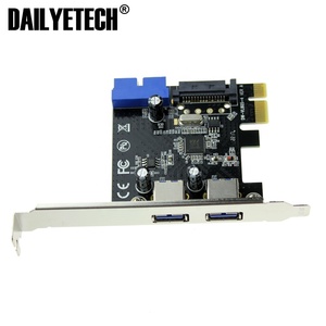 USB3.0 PCI-E PCI Express Card adapter SuperSpeed 2 Port 19pin 15pin Stecker Niedrigen Profil - Product Image 3
