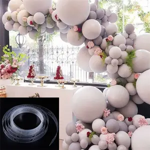 2019 Hot New Products Transparent Plastic Balloon Decoration Strip Wedding Accessories 5m Length Balloons Chain