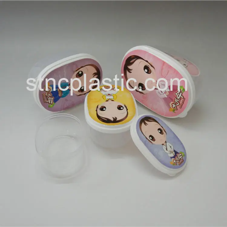 cookware CARTOON LUNCH MOVING PLASTIC CONTAINER BOX 4PCS