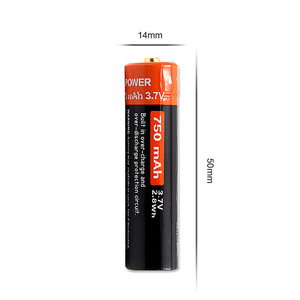 Shenzhen fast track 14500 <span class=keywords><strong>3</strong></span>,7 V 750 mAh USB li ion Battery Rechargeable - Product Image 5