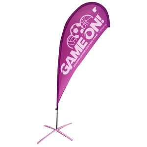 Drapeau publicitaire extérieur, drapeau de <span class=keywords><strong>plage</strong></span>, drapeau en forme de larme, drapeau plume - Product Image 2