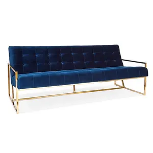 stainless steel velvet plush Jonathan Adler furniture gold finger chair lounger sofa