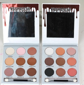 mayor Etiqueta Privada profesional de maquillaje cosmético brillo paleta de sombra de ojos con cepillo - Product Image 6