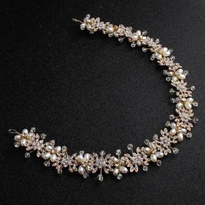 Cerchietto da <span class=keywords><strong>Sposa</strong></span> in Argento, Oro e Oro Rosa con Perle, Elegante Accessorio per <span class=keywords><strong>Capelli</strong></span> con Strass - Product Image 6