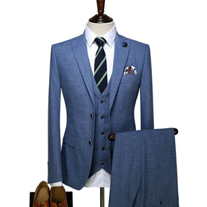 Costumes de mariage personnalisés MTM laine <span class=keywords><strong>sur</strong></span> <span class=keywords><strong>mesure</strong></span> pour hommes d'affaires formels Offre Spéciale - Product Image 3