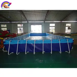 Rectángulo gigante de PVC piscinas de plástico barato piscina inflable