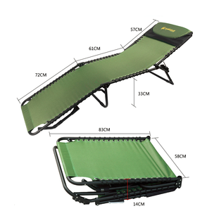 Portable Lit Pliant Extérieur <span class=keywords><strong>Jardin</strong></span> En Aluminium Salon Chaise Chaise <span class=keywords><strong>De</strong></span> Camping Lit - Product Image 2