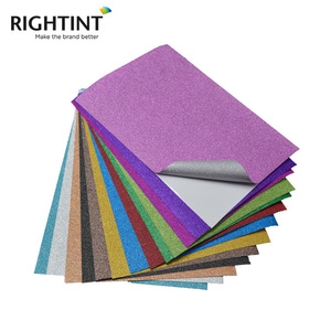 Papier autocollant pailleté multicolore de qualité supérieure, autocollants décoratifs vibrants pour l'artisanat, le <span class=keywords><strong>scrapbooking</strong></span> et l'étiquetage - Product Image 1