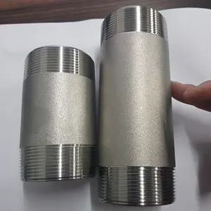 High pressure stainless steel 304 316 pipe nipple and coupling fittings nipple long type