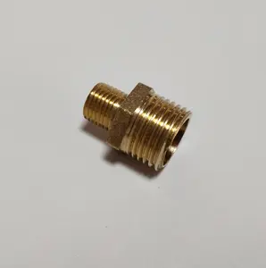 Brass Fittings Reducer Coupling / Male Thread Nipple Connector / Reducing Pipe Fitting Nipple