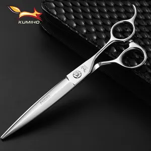 2019 new arrival BDL-70 7 inch hair scissors double blade sharpened slide cutting scissors made of Chinese 440c customize logo