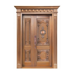 Vendita calda moderna personalizzata insonorizzata per esterno Villa in metallo porta d'ingresso in acciaio per Hotel porta d'ingresso - Product Image 2