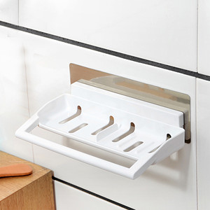 Bagno di casa organizzatore cosmetico con barra di tovagliolo di bagno con doccia di plastica scaffalature cucina spugna piatto titolare portasciugamani