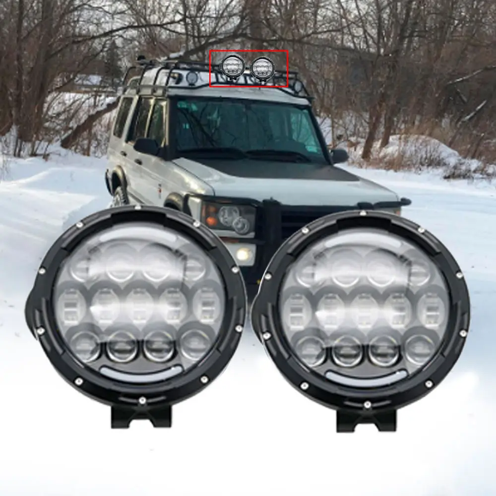 7 ''LEDハイ/ロービームワークライトオフロードフォグドライビングワークランプLEDライトカールーフバージープ/4x4/トラック/SUV/キャビン/ボート/ATV/ハンター用