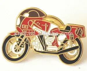 Пользовательские Ducati супер велосипед спортивный мотоцикл байкер эмаль нагрудные булавки значок